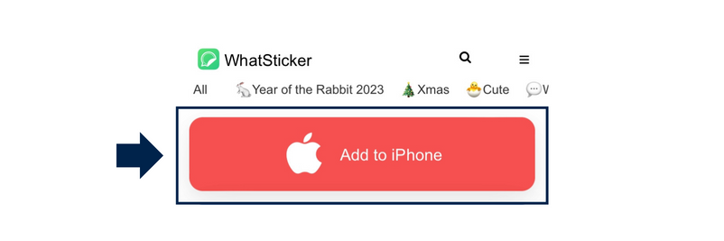 WhatSticker, add to iPhone