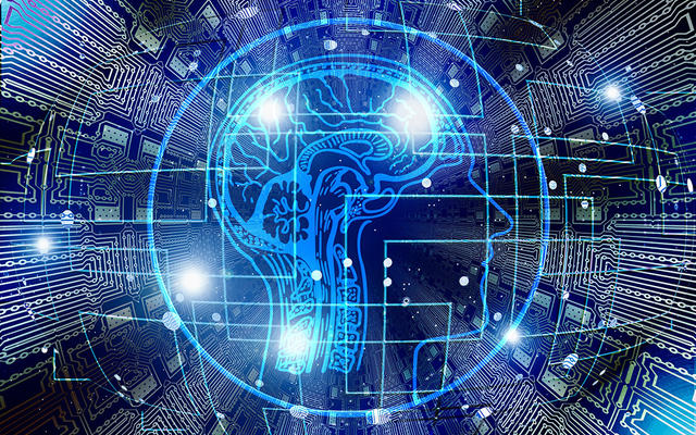 Digital illustration of head and brain with binary code CREDIT Gerd Altmann via Pixabay