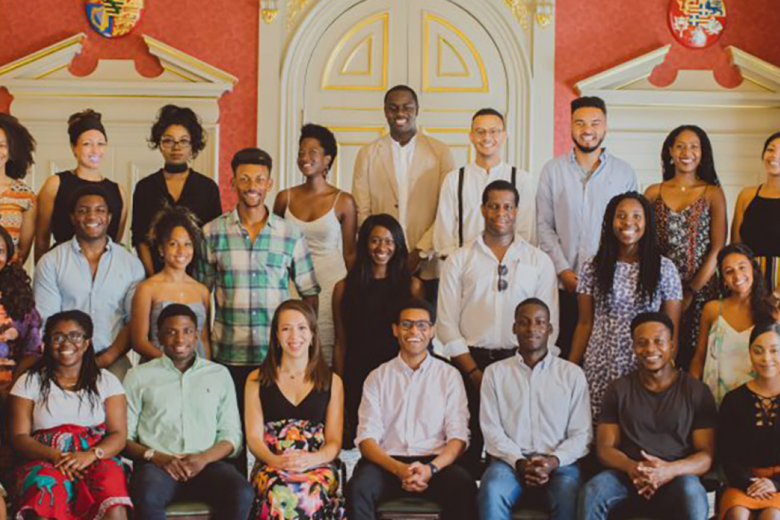 A group picture of the member of the Oxford Black Alumni Network