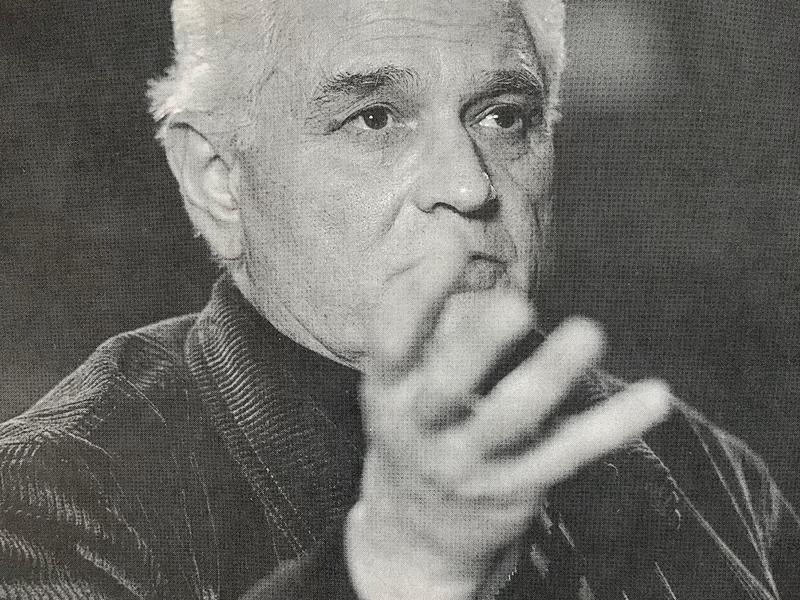 Jacques Derrida delivering his lecture at Oxford, from Rob Judges, with permission and thanks