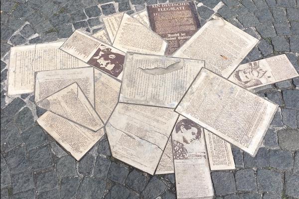 Munich pavement memorial by Robert Schmidt-Matt COURTESY OF Dr Alexandra LLoyd