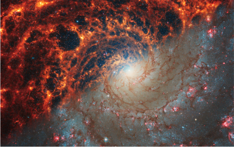 Face-on spiral galaxy, NGC 628