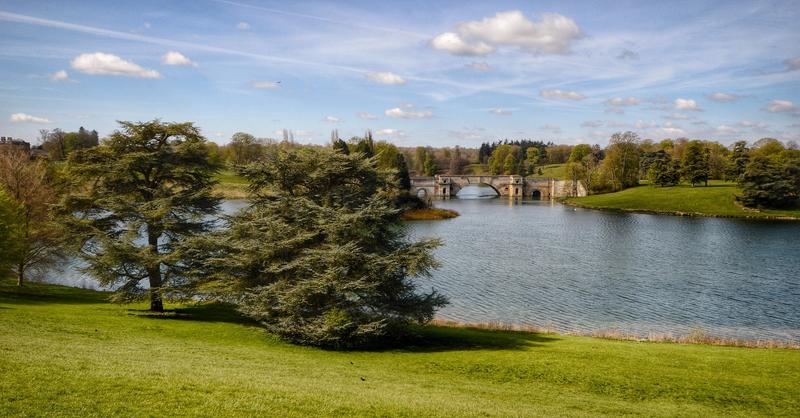 The grounds of Blenheim Palace in summer