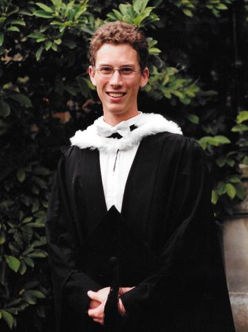 Ben Tuppen at his graduation