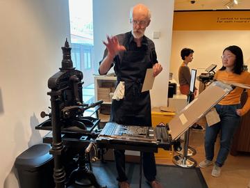 1898 Letterpress, loaned by Bodleian Library to the Ashmolean for THIS IS WHAT YOU GET