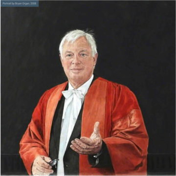 Painted portrait of Lord Patten by Bryan Organ (2008)