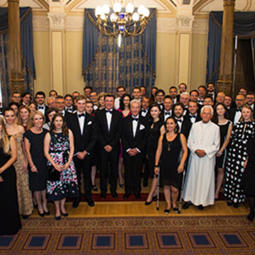 A group picture of the Cambridge-Oxford Alumni Club of Hungary